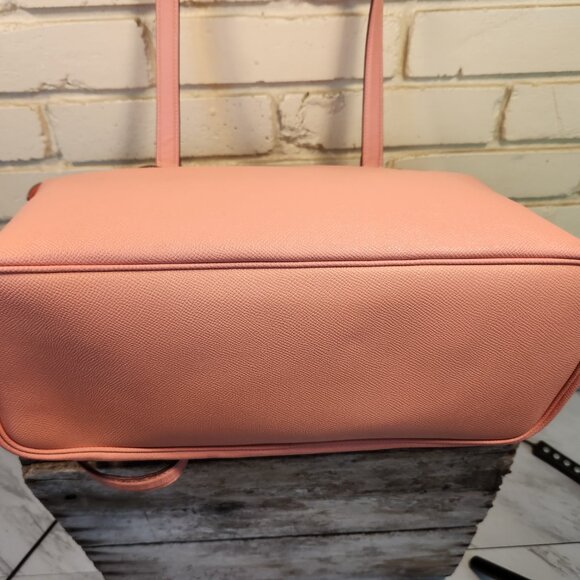 Like New Coach Gallery Coral Shoulder Bag Tote Purse Xl - Picture 7 of 12